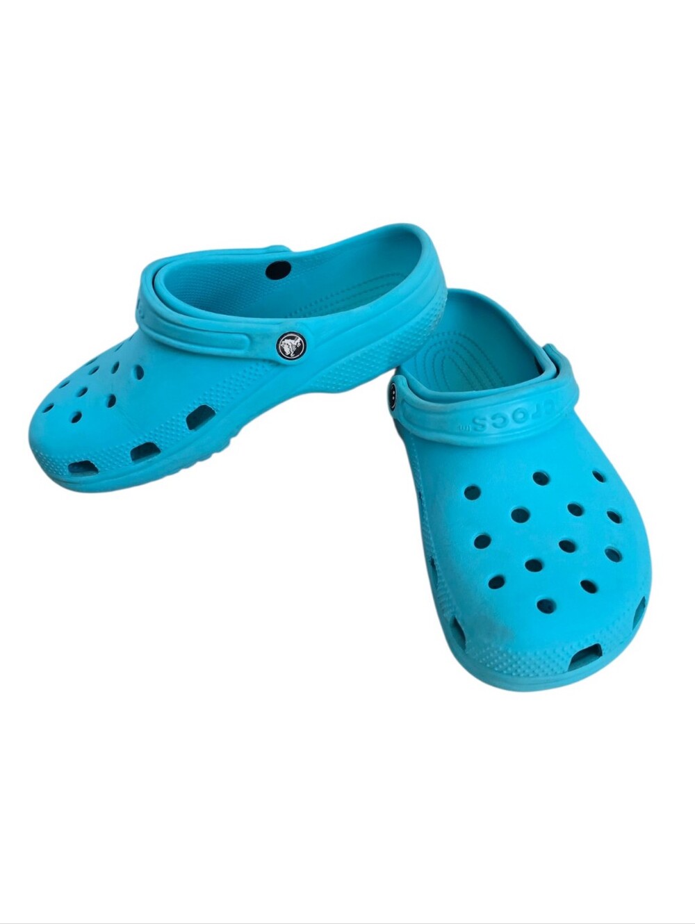 Crocs Classic Trubo Teal Clog Size M6 W8 - Picture 6 of 7